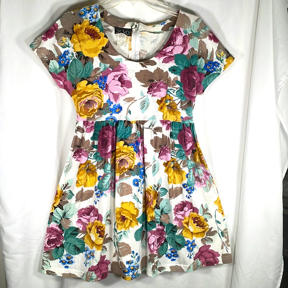 XTC! Floral Dress Small 100% Cotton